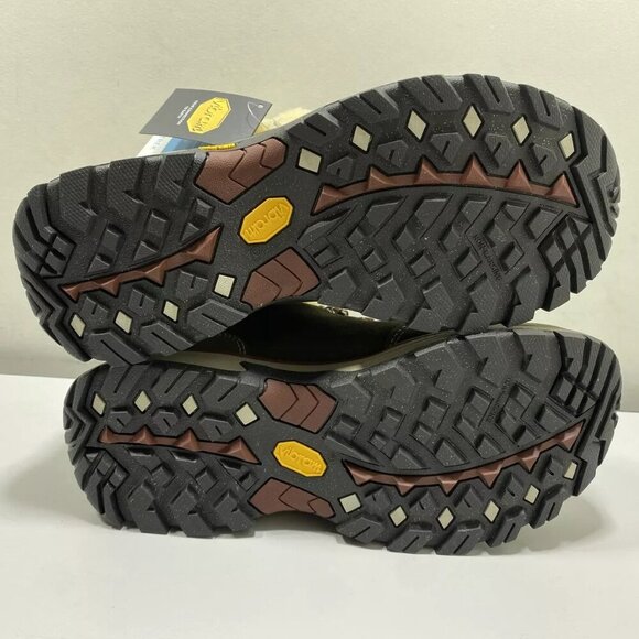 NEW EDDIE BAUER  Rainier Mid Boots Size 8M Waterproof Ankle Warm Green Leather - Picture 4 of 8